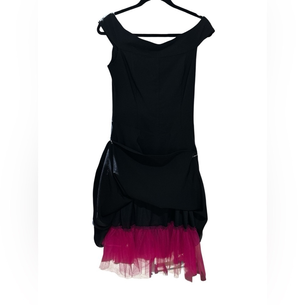Ruby Rox Classic Black Off-Shoulder Dress